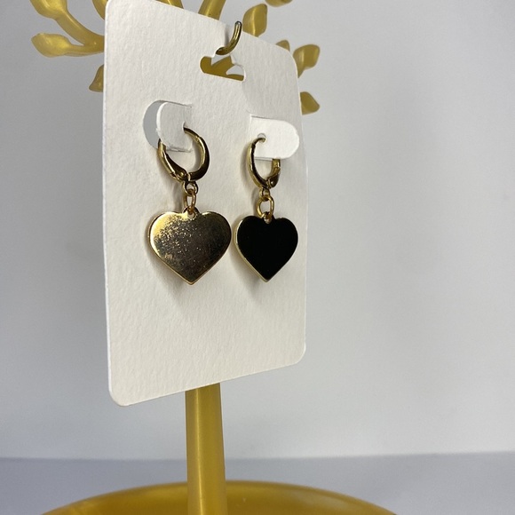 2two pairs Heart dangle earrings - Picture 3 of 9
